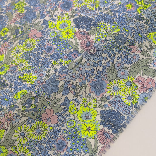 ◆輸入 リバティ LIBERTY タナローン Margaret Annie Neon N マーガレットアニー ネオンイエロー 約130×50cm