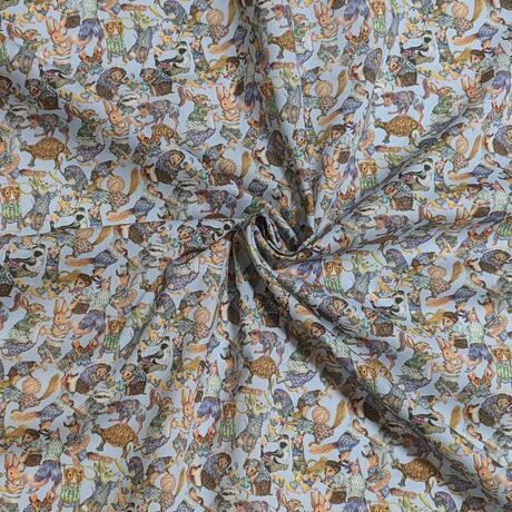 ◆輸入 リバティ LIBERTY タナローン Hullabaloo ハラバルー ブルー 約130×50cm