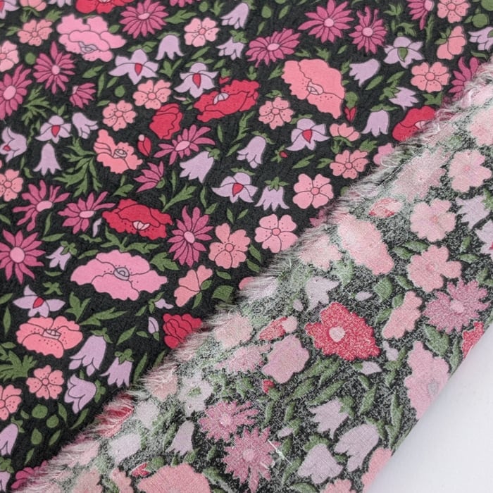 説明欄確認要◆輸入 リバティ LIBERTY ピカデリーポプリン Poppy Forest ポピー・フォレスト ピンク 約145×50cm
