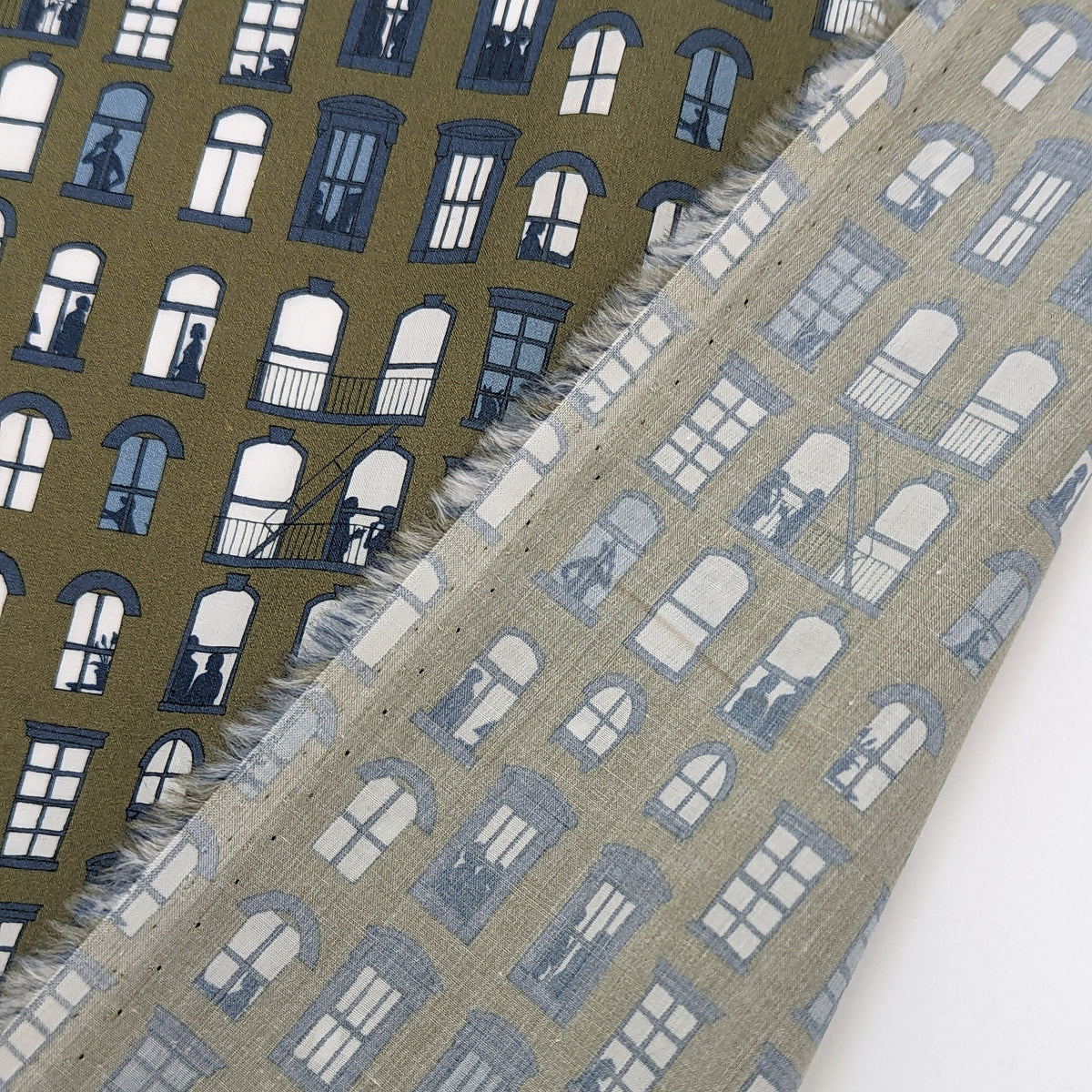 ◆輸入 リバティ LIBERTY タナローン East Village B イーストヴィレッジ モスグリーン 約130×50cm
