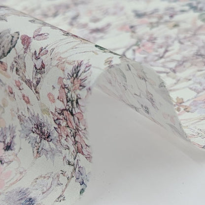 リバティ・ファブリックス　タナローン　Wild Flowers　ワイルド・フラワーズ　パウダーカラー　約108×50cm