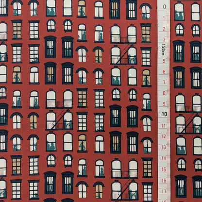 ◆輸入　リバティ　LIBERTY　タナローン　East Village C　イーストヴィレッジ　レッド　約130×50cm