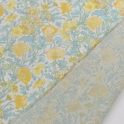 リバティ・ファブリックス　タナローン　Florence May　フローレンスメイ　イエロー　約108×50cm