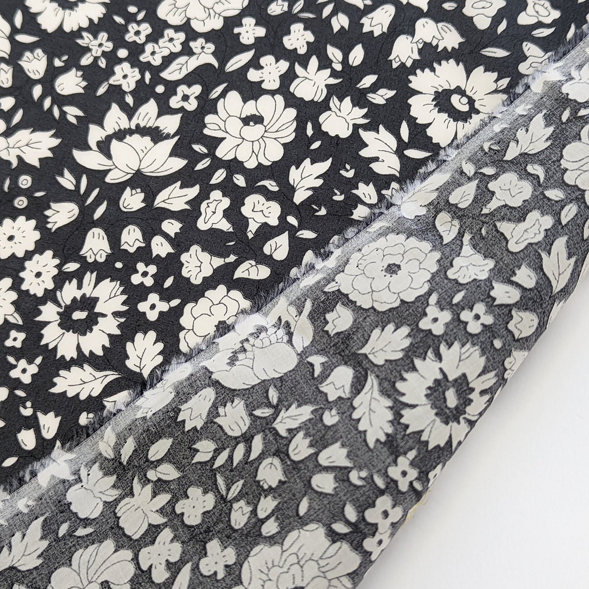 ◆輸入　リバティ　LIBERTY　タナローン　D'anjo Sky Black　ダンジョスカイ　ブラック　約130×50cm