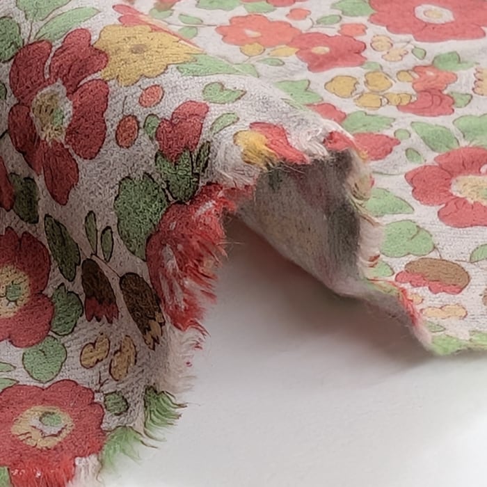 リバティ・ファブリックス　●エアリーコット生地●　Betsy　ベッツィ　レッド　約108×50cm