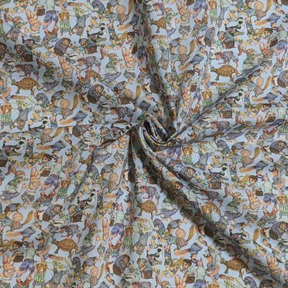 ◆輸入　リバティ　LIBERTY　タナローン　Hullabaloo　ハラバルー　ブルー　約130×50cm