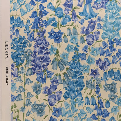 ◆輸入　リバティ　LIBERTY　タナローン　Birkbeck Bluebells Y　バークベックブルーベル　ブルー　約130×50cm