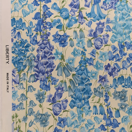 ◆輸入　リバティ　LIBERTY　タナローン　Birkbeck Bluebells Y　バークベックブルーベル　ブルー　約130×50cm