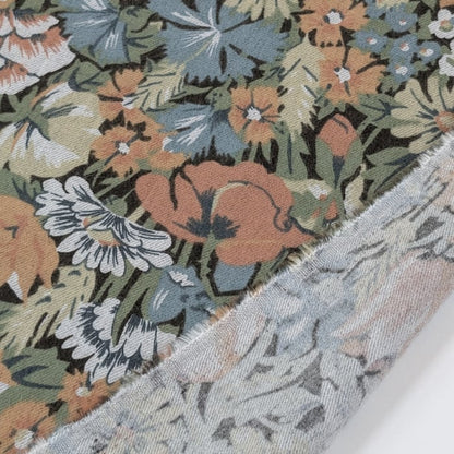 リバティ・ファブリックス　●エアリーコット生地●　Lamorna　ラモーナ　オレンジ　約108×50cm
