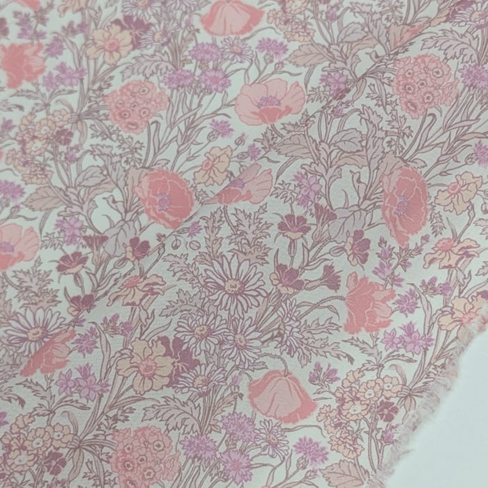 リバティ・ファブリックス　タナローン　Florence May　フローレンスメイ　ピンク　約108×50cm