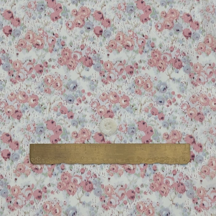 リバティ・ファブリックス　オーガニックタナローン　Carolyn　キャロリン　ローズピンク　約108×50cm