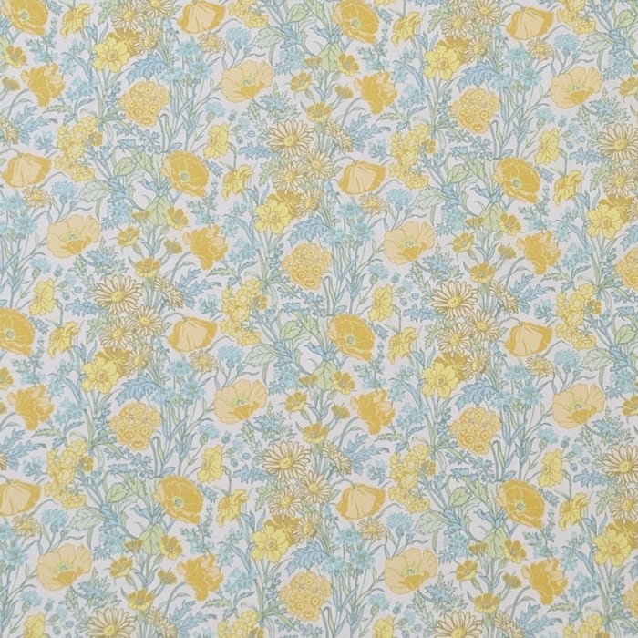 リバティ・ファブリックス　タナローン　Florence May　フローレンスメイ　イエロー　約108×50cm