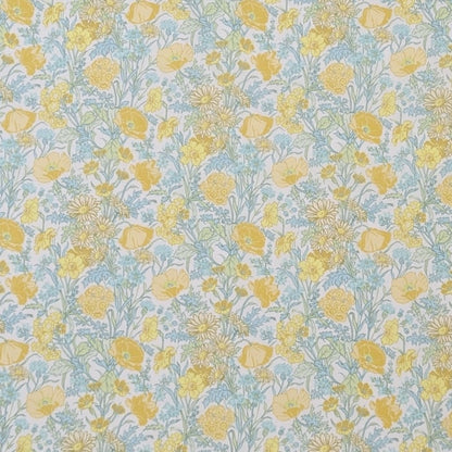 リバティ・ファブリックス　タナローン　Florence May　フローレンスメイ　イエロー　約108×50cm