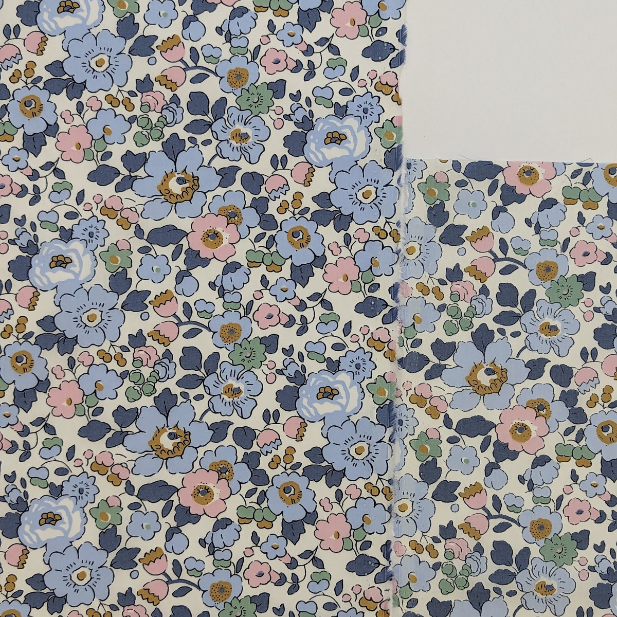 ◆輸入　リバティ　LIBERTY　タナローン　Betsy　ベッツィ　デニムブルー　約130×50cm