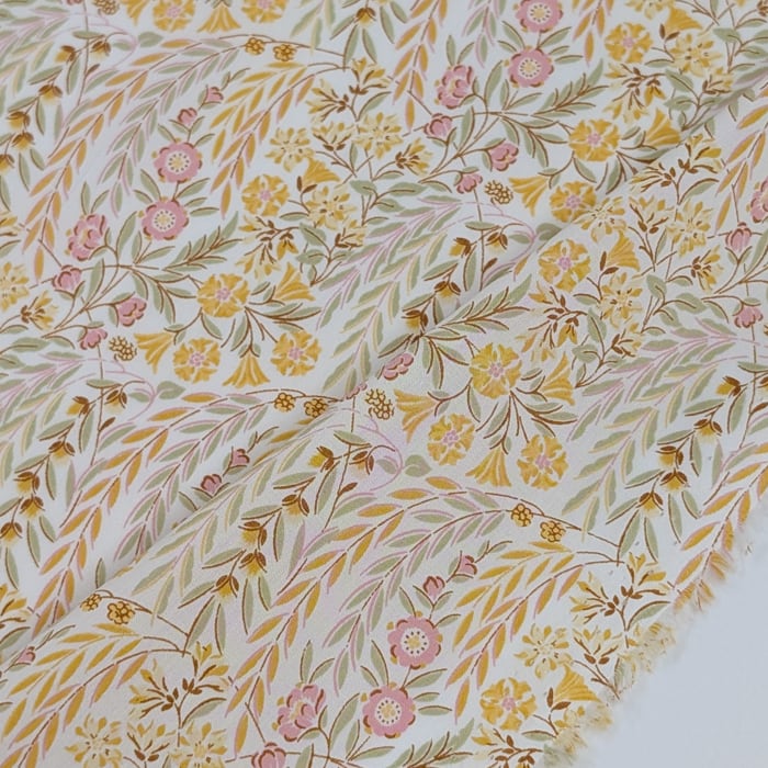 リバティ・ファブリックス　タナローン　Naiad　ナイアード　イエロー　約108×50cm