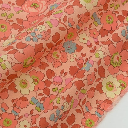 ◆輸入　リバティ　LIBERTY　タナローン　Betsy A　ベッツィ　コーラルピンク　約130×50cm