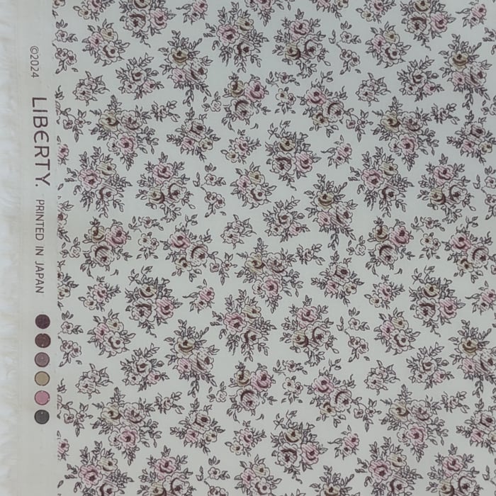 ★HHF別注★LIBERTY リバティプリント 国産タナローン　Aby Bouquet　アビー ブーケ　約108×50cm