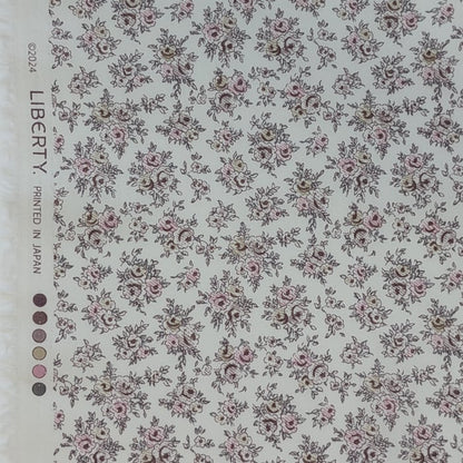 ★HHF別注★LIBERTY リバティプリント 国産タナローン　Aby Bouquet　アビー ブーケ　約108×50cm