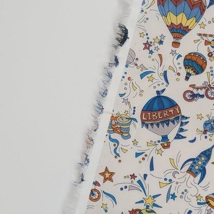 説明欄確認要◆輸入　リバティ　LIBERTY　タナローン　Sky High　スカイ・ハイ　ブルー　約130×50cm