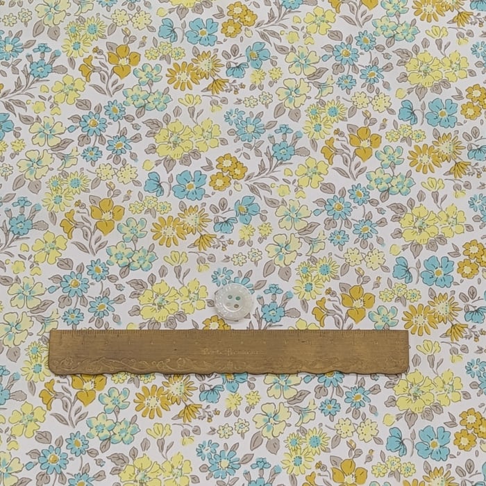 リバティ・ファブリックス　タナローン　Annabella　アナベラ　イエローグリーン　約108×50cm