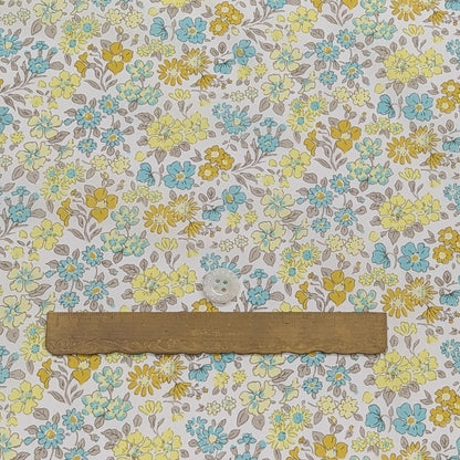 リバティ・ファブリックス　タナローン　Annabella　アナベラ　イエローグリーン　約108×50cm