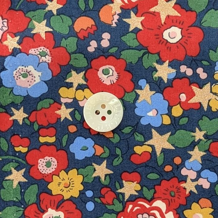 ◆輸入　リバティ　LIBERTY　タナローン　Betsy Star Blue　ベッツィスター　ブルー　約130×50cm