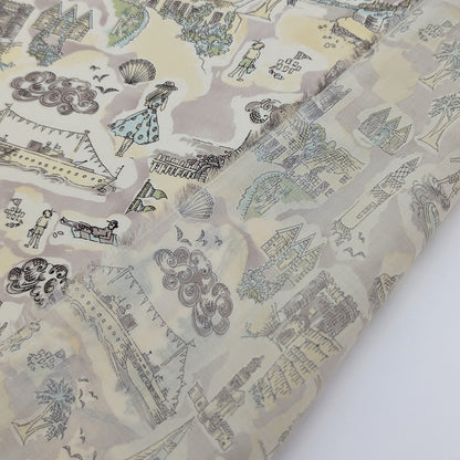 ◆輸入　リバティ　LIBERTY　タナローン　Isle of Wight　アイル オブ ワイト　ベージュ　約130×50cm