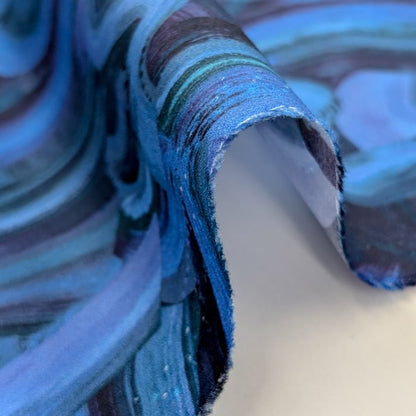 リバティ・ファブリックス　タナローン　Graffiti Summer　グラフィティ サマー　ブルー　約108×50cm