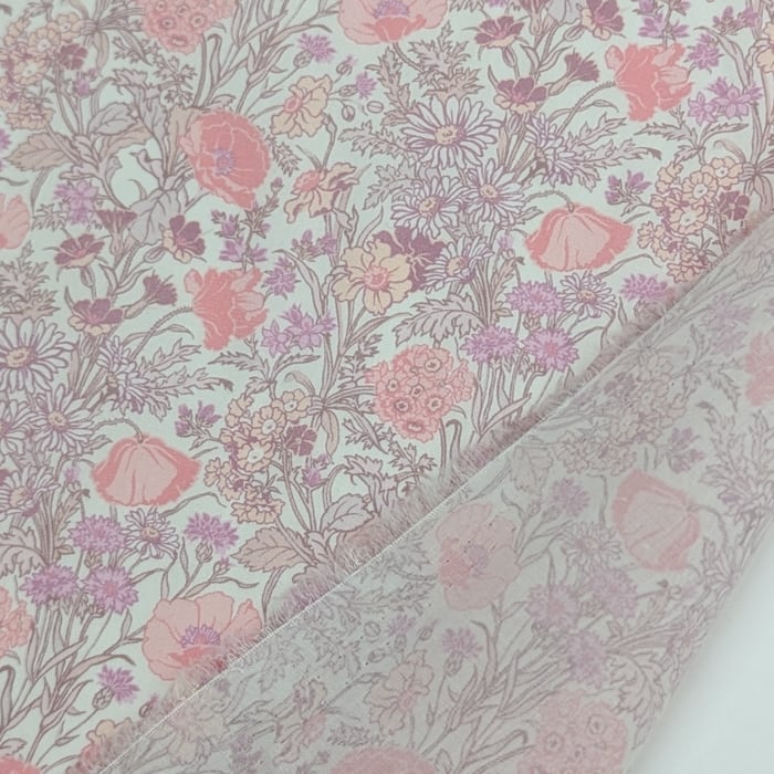 リバティ・ファブリックス　タナローン　Florence May　フローレンスメイ　ピンク　約108×50cm