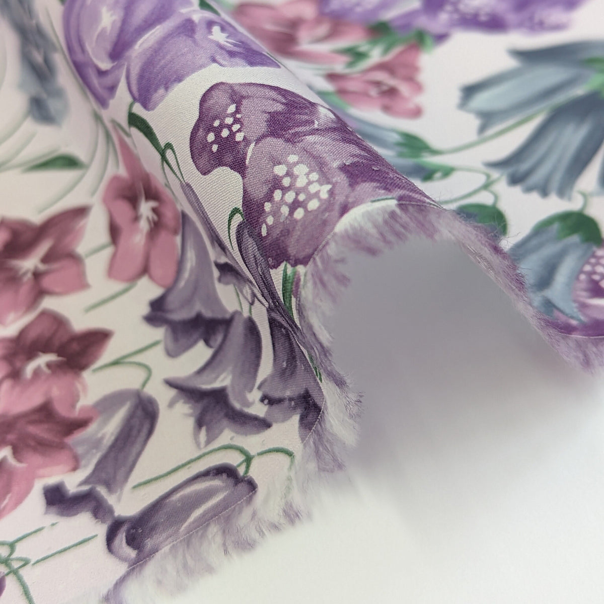 ◆輸入　リバティ　LIBERTY　タナローン　Birkbeck Bluebells X　バークベックブルーベル　パープル　約130×50cm