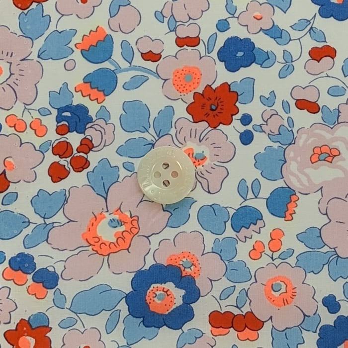 説明欄確認要◆輸入　リバティ　LIBERTY　タナローン　Betsy Neon Orange&Blue　ベッツィ　ネオンオレンジ＆ブルー　約130×50cm