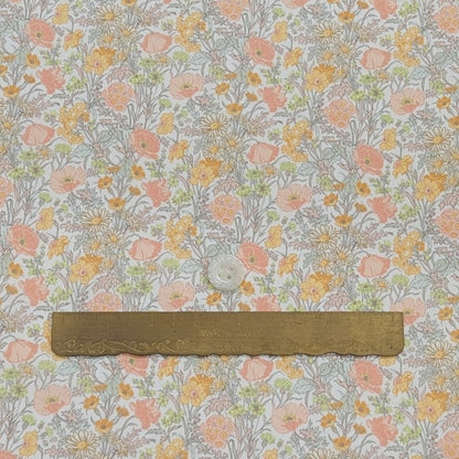 リバティ・ファブリックス　タナローン　Florence May　フローレンスメイ　オレンジ　約108×50cm