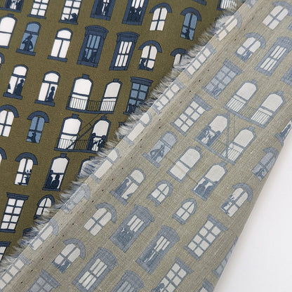 ◆輸入　リバティ　LIBERTY　タナローン　East Village B　イーストヴィレッジ　モスグリーン　約130×50cm