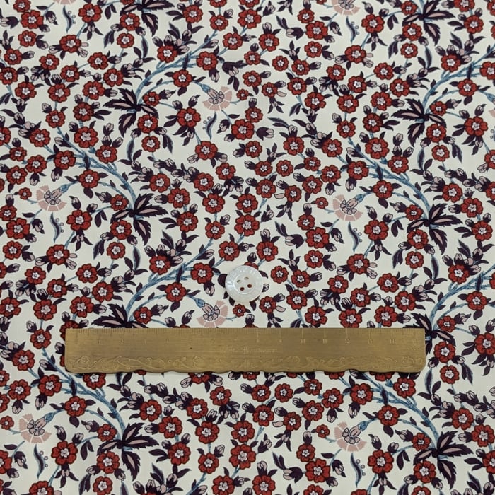 リバティ・ファブリックス　タナローン　Empress　エンプレス　レッド　約108×50cm