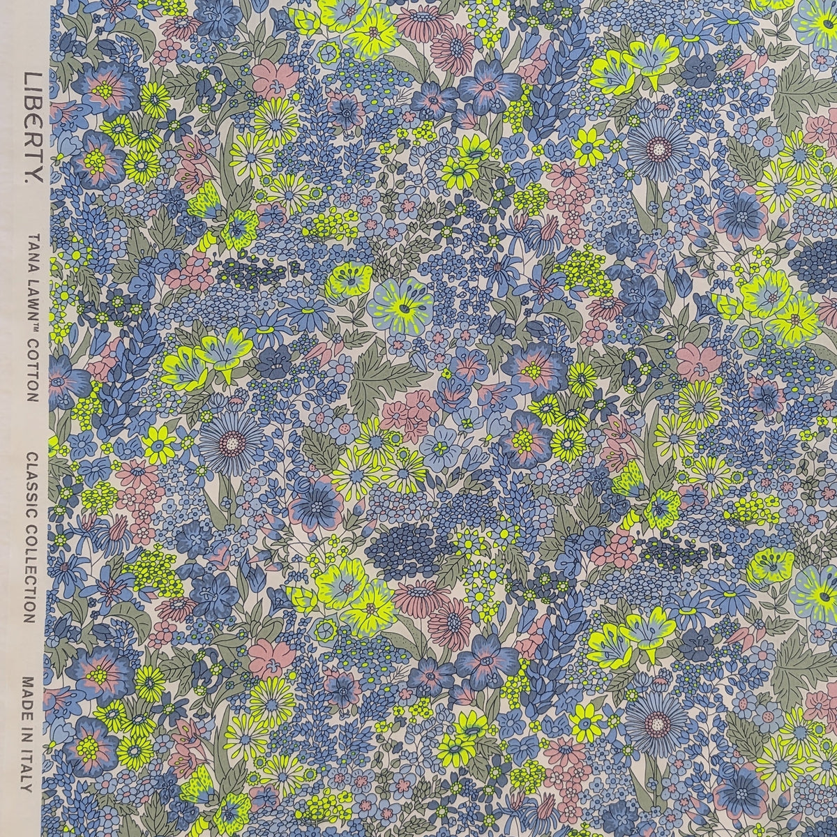 ◆輸入　リバティ　LIBERTY　タナローン　Margaret Annie Neon N　マーガレットアニー　ネオンイエロー　約130×50cm