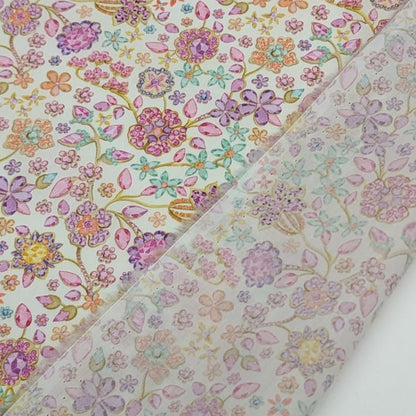 リバティ・ファブリックス　タナローン　Fiona Devaux　フィオナ・ドゥヴォー　ピンク　約108×50cm