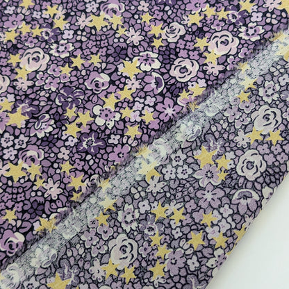 ★輸入　リバティ　LIBERTY　オーガニックタナローン　Emma Etoile Purple　エマエトワール　パープル　約130×50cm