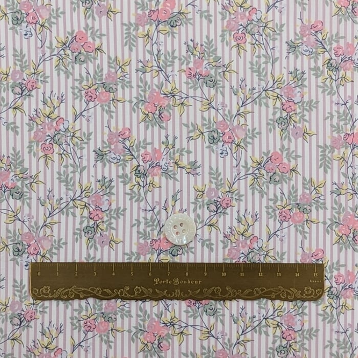 ★HHF別注★リバティ・ファブリックス　国産タナローン　Winding Roses　ワインディング・ローゼズ　約108×50cm