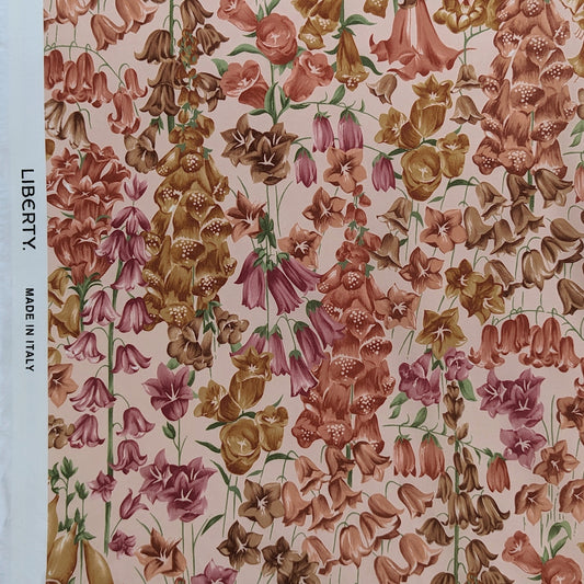 ◆輸入　リバティ　LIBERTY　タナローン　Birkbeck Bluebells Z　バークベックブルーベル　ブラウン　約130×50cm