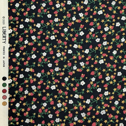 リバティ・ファブリックス　タナローン　Isabel Sparkle　イザベル・スパークル　ブラック　約108×50cm