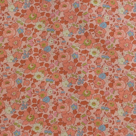 ◆輸入　リバティ　LIBERTY　タナローン　Betsy A　ベッツィ　コーラルピンク　約130×50cm