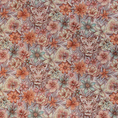 ◆輸入　リバティ　LIBERTY　タナローン　Scotty’s Tiger Pink　スコッティーズタイガー　ピンク　約130×50cm