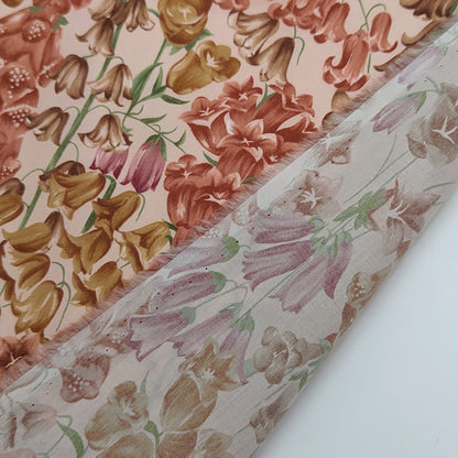 ◆輸入　リバティ　LIBERTY　タナローン　Birkbeck Bluebells Z　バークベックブルーベル　ブラウン　約130×50cm