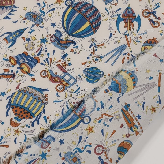 説明欄確認要◆輸入　リバティ　LIBERTY　タナローン　Sky High　スカイ・ハイ　ブルー　約130×50cm