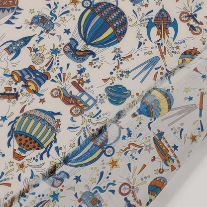 説明欄確認要◆輸入　リバティ　LIBERTY　タナローン　Sky High　スカイ・ハイ　ブルー　約130×50cm