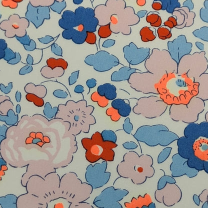 説明欄確認要◆輸入　リバティ　LIBERTY　タナローン　Betsy Neon Orange&Blue　ベッツィ　ネオンオレンジ＆ブルー　約130×50cm