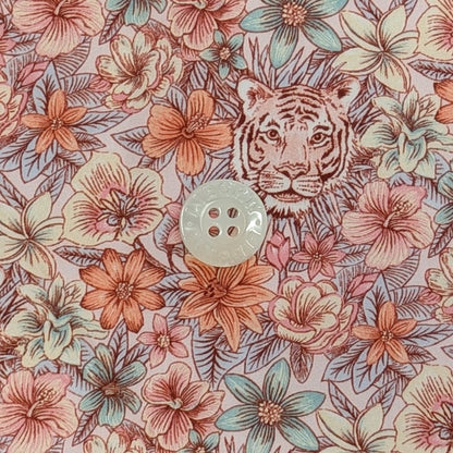 ◆輸入　リバティ　LIBERTY　タナローン　Scotty’s Tiger Pink　スコッティーズタイガー　ピンク　約130×50cm