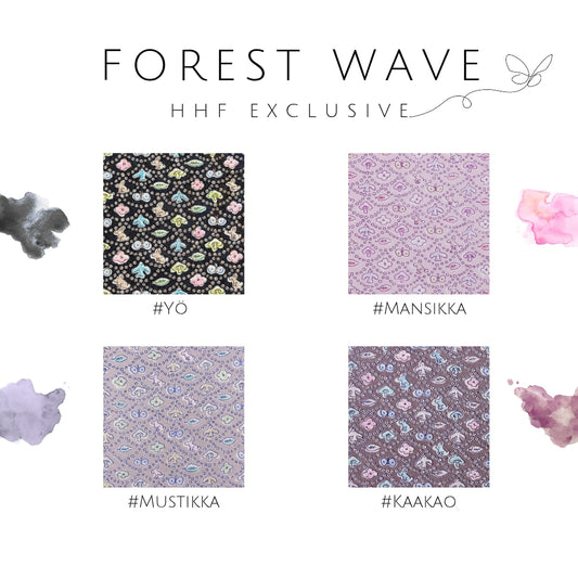 ★HHF別注★リバティ・ファブリックス　国産タナローン　Forest Wave　フォレストウェーブ　約108×50cm