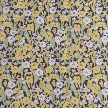 ◆輸入　リバティ　LIBERTY　タナローン　Primrose Path C　プリムローズパス　C　イエロー/ネイビー　約130×50cm