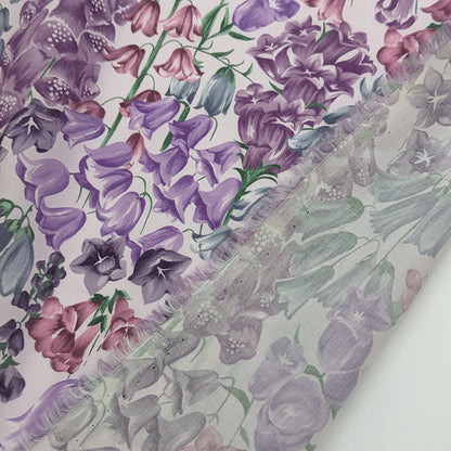 ◆輸入　リバティ　LIBERTY　タナローン　Birkbeck Bluebells X　バークベックブルーベル　パープル　約130×50cm